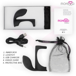 Inel Vibrator MORESSA Brandon cu Capac – Stimulator Clitoridian, Reîncărcabil USB - Img 4