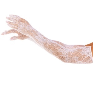 Mănuși Lungi din Plasă cu Model Floral Leg Avenue – Stil Operă, Elegant și Rafinat