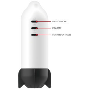 Masturbator ROCKET cu Tehnologie de Compresie și Vibrații – Reîncărcabil USB - Img 4