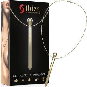 Mini Stimulator Clitoridian de Buzunar Ibiza Auriu 12.2cm,tip bijuterie - Img 5