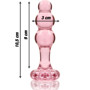 Plug Anal din Sticlă Borosilicată Ibiza Nebula – Dimensiune Compactă și Jocuri Termice (10.5 cm) - Img 4