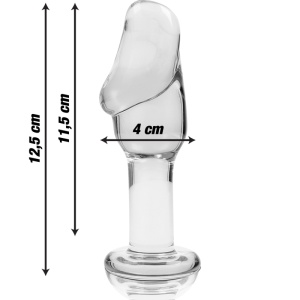 Plug Anal din Sticlă Borosilicată Ibiza Nebula – Inserție Fină și Jocuri Termice (12.5 cm) - Img 5