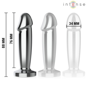 Plug Anal Vibrant din Aluminiu cu Telecomandă Intense – Mărimea S, Design Anatomic și Jocuri Termice (10 cm) - Img 5