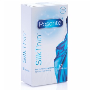 Prezervative Ultra-Subțiri Pasante Silk Thin – Pachet 12 bucăți