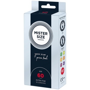 Prezervative XL Mister Size 60 mm – Pachet 10 bucăți