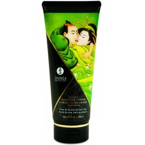 Shunga – Cremă de Masaj cu Pară și Ceai Verde, 200 ml