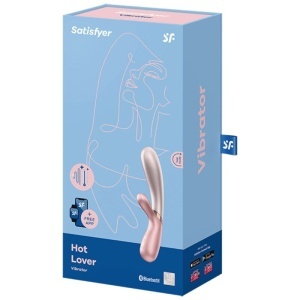 Vibrator cu Funcție de Încălzire și Control prin Aplicație Satisfyer Hot Lover Roz și Bej – 2 Motoare, IPX7, Garanție 15 Ani - Img 4