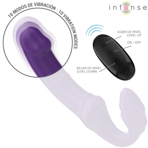 Vibrator Dublu Jill cu Telecomandă, 20 cm, Mov - Img 4