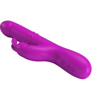 Vibrator Iepure cu Rotație și Împingere Pretty Love Reese Violet – Multi-Funcții, Impermeabil, USB - Img 2