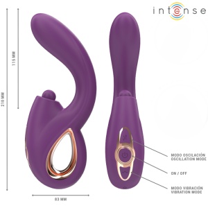 Vibrator Multifuncțional Lali pentru Punct G, cu Atingere și Împingere, Mov - Img 2