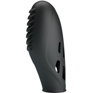 Vibrator pentru deget din silicon negru - Img 3