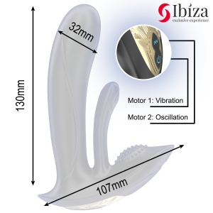 Vibrator Portabil Ibiza cu Stimulare Punct G, Clitoris și Telecomandă - Img 4