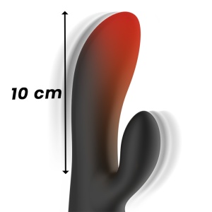 Vibrator Rabbit cu Încălzire Ibiza – 2 Motoare, 10 Vibrații, Funcție Termică (USB Magnetic, IPX6) - Img 5