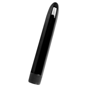Vibrator Vito Intense din ABS, de mărime medie, 17 cm, Negru