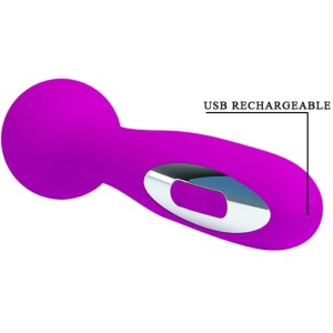 Aparat de Masaj și Vibrator Reîncărcabil Pretty Love Wade – 12 Funcții din Silicon Premium - Img 4