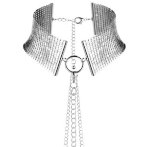 Colier fetish reglabil cu lanț- Désir Métallique Silver