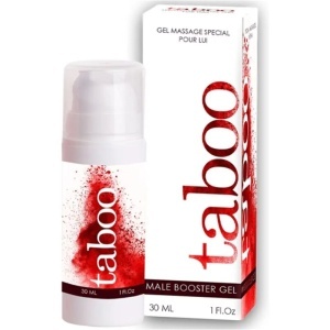 Gel pentru Erecție Masculină Ruf Taboo Male Booster 30 ml – Cu Ulei de Camfor și Ghimbir, Efect Hot & Cold