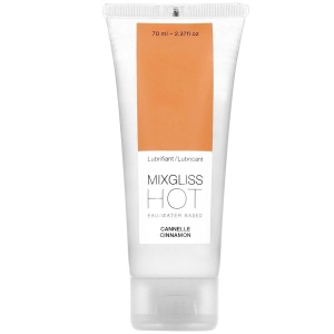 Lubrifiant Intim Mixgliss – Aromă de Scorțișoară, Efect de Încălzire, 70 ml
