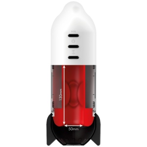 Masturbator ROCKET cu Tehnologie de Compresie și Vibrații – Reîncărcabil USB