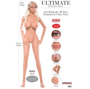 Păpușă Realistă Pipedream Ultimate Fantasy Kitty – 163 cm, Schelet Metalic și Accesorii - Img 12