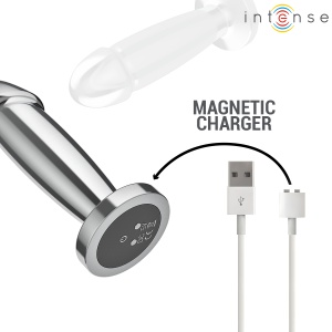 Plug Anal Vibrant din Aluminiu cu Telecomandă Intense – Mărimea S, Design Anatomic și Jocuri Termice (10 cm) - Img 2