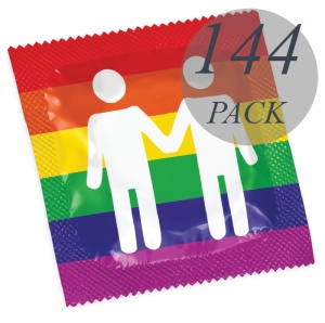 Prezervative Vegane Conice Pasante Pride Edition – Pachet Bulk 144 bucăți - Img 1