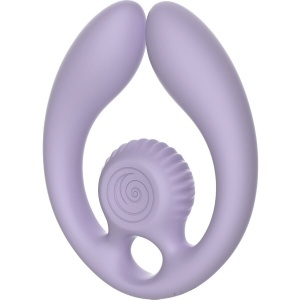 Stimulator Dublu pentru Cupluri Snail Vibe Gizi Duo cu Telecomandă – Liliac, 3 Motoare, IPX, USB Magnetic - Img 3
