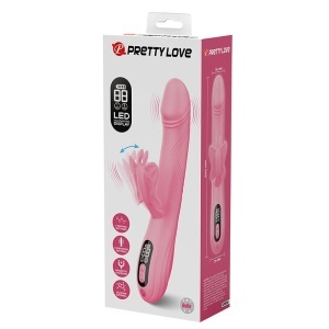 Vibrator Bella Rabbit din silicon, stimulare fluture pentru clitoris, afișaj LED, 9 viteze + 4 moduri atingere, Roz - Img 9