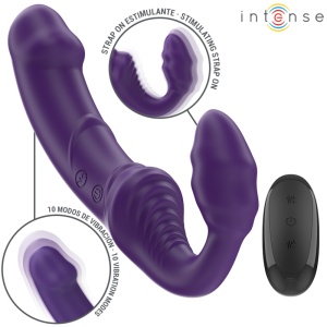 Vibrator Dublu Jill cu Telecomandă, 20 cm, Mov
