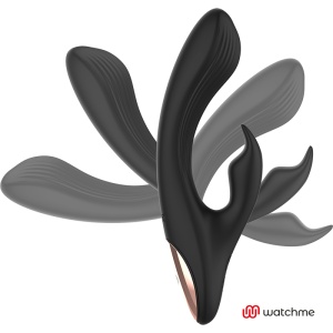 Vibrator Iepuraș cu Telecomandă Ceas Watchme Anne's Desire – Negru, 2 Motoare, 7 Moduri, Impermeabil, USB - Img 5
