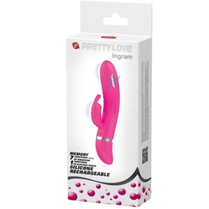 Vibrator Iepure cu Stimulare Flirtation – 7 Vibrații, Funcție Șoc, Silicon Moale - Img 7