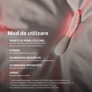 Vibrator LELO Mona Spectra – Cu Lumină rosie terapeutica - Img 5