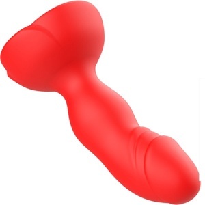 Vibrator și Plug Anal cu Telecomandă Extreme A Bloom Rose – Silicon Premium, Stimulare Dublă și 10 Moduri de Vibrație (Roșu Pasionat) - Img 3