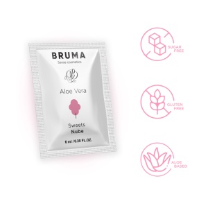Gel Lubrifiant BRUMA – Aloe Vera & Aromă de Dulciuri, 6 ml (Format Voiaj) - Img 3