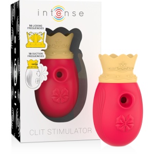 INTENS – Stimulator Clitoridian Roșu cu 10 Moduri de Aspirare și Stimulare - Img 2