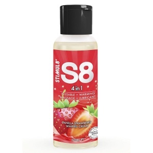 Lubrifiant Intim S8 Desert 4-în-1 cu Aromă de Căpșuni (125ml)