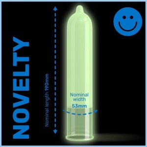 Prezervative Fosforescente Pasante Glow (Luminează în Întuneric) – Pachet 12 bucăți - Img 2