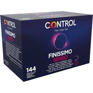 Prezervative Ultra-Subțiri Anatomice Control Finissimo Senso Box – Pachet Gigant 144 bucăți