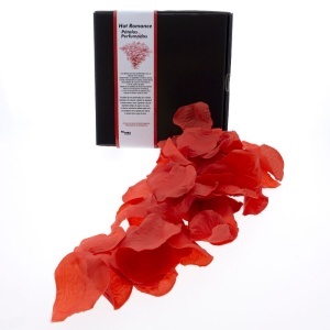 Set 100 Petale Roșii Parfumate cu Parfum Afrodiziac – Decorațiune Romantică pentru Dormitor