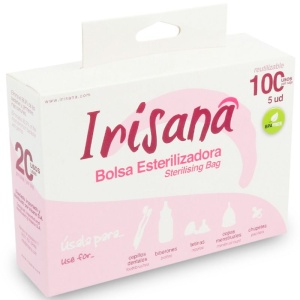 Set 5 Pungi Sterilizatoare pentru Cuptor cu Microunde Irisana – 100 de Utilizări pentru Cupe Menstruale și Accesorii