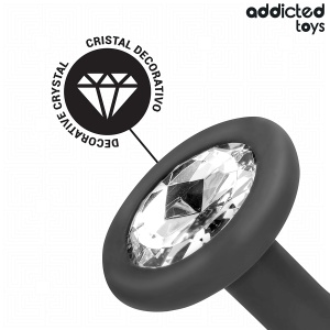 Set de 3 Plug-uri Anale Progresive din Silicon cu Bijuterie Addicted Toys – Dimensiuni S, M, L - Img 3