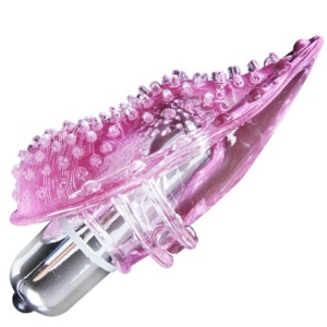 Vibrator de deget cu masaj stimulant, texturat pentru clitoris, 10 moduri de vibrație