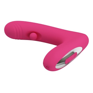 Vibrator din Silicon Pretty Love Duden Roz – 12 Moduri de Vibrație și 3 Trepte de Balansare - Img 5