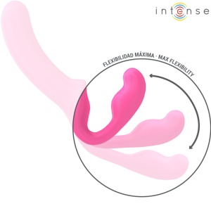 Vibrator Dublu „Amy” cu Telecomandă (Roz, 20 cm, 10 Trepte de Vibrație, USB) - Img 5
