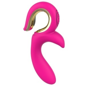 Vibrator Iepuraș Nalone Lulu Pink cu Funcție de Împingere și Stimulare Clitoridiană - Img 4