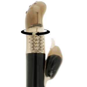 Vibrator Rotativ și Masturbator Ohmama Delfin – Cu Stimulator Clitoridian și Silicon Premium - Img 3