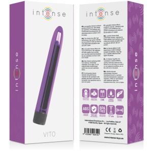 Vibrator Vito Intense din ABS, de mărime medie, 17 cm, Lilac - Img 3