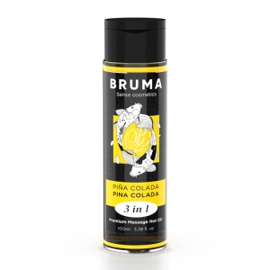 BRUMA – Ulei de Masaj Premium 3 în 1 cu Efect de Încălzire și Aromă de Pina Colada, 100 ml