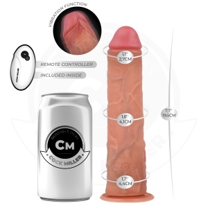 Cock Miller Dildo Realist cu Vibrații și Telecomandă, 19.5 cm - Img 3
