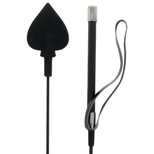 Cravașă BDSM cu Vârf din Silicon 60 cm – Darkness Riding Crop - Img 2